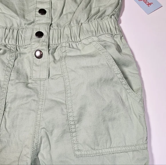 Cat & Jack Girl's Short Sleeve Jumpsuit Utility Boilersuit Sage Size M, L, & XL - Picture 5 of 16